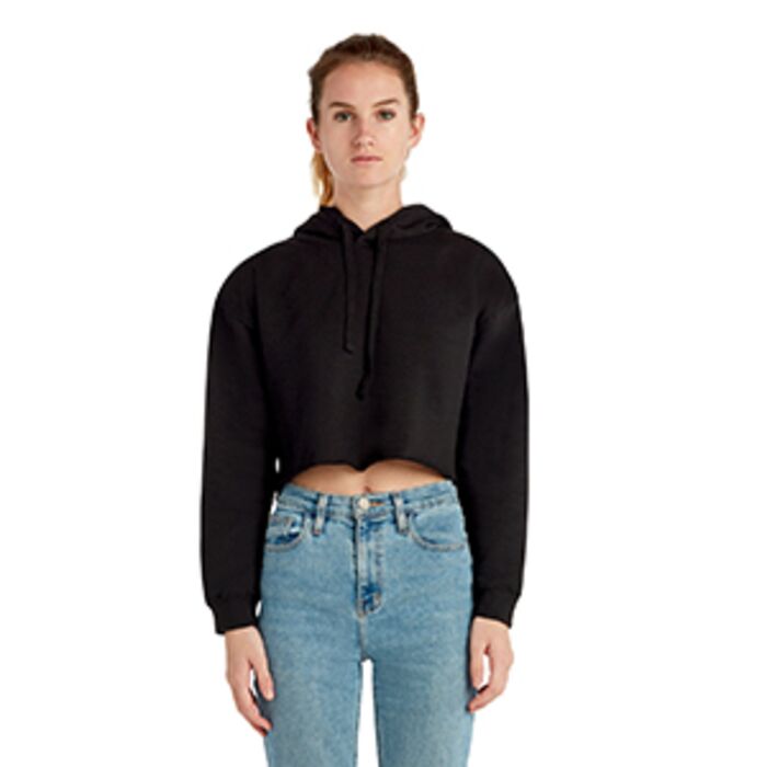 Ladies' Cropped Fleece Hoodie Thumbnail