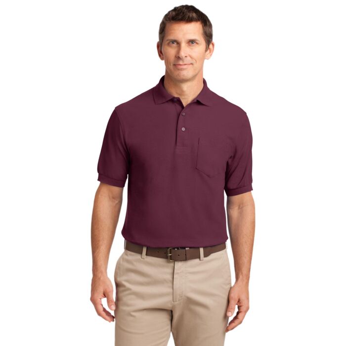 Tall Silk Touch Polo with Pocket Thumbnail