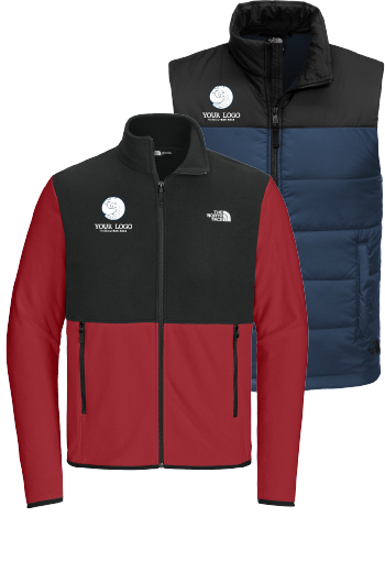 Custom jackets, embroidered jackets, branded outerwear, personalized coats, screen-printed jackets