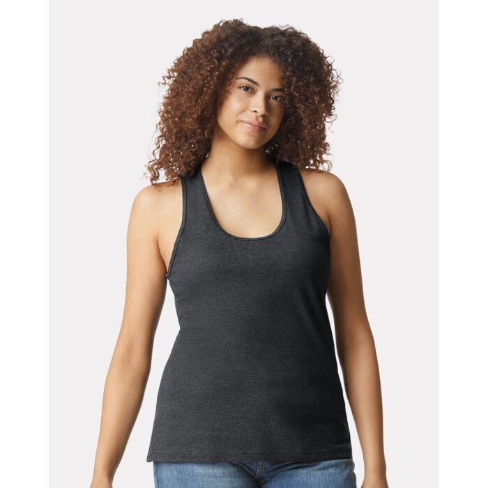 Softstyle® Women’s CVC Racerback Tank Top Thumbnail