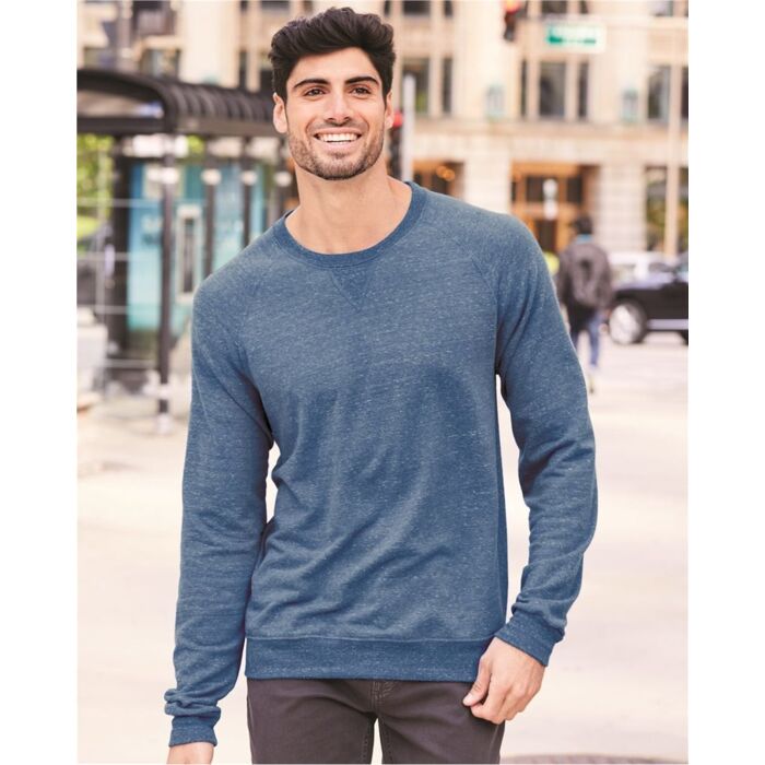 Snow Heather French Terry Crewneck Sweatshirt Thumbnail