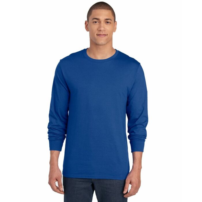 Premium Blended Ringspun Long Sleeve Crewneck T-Shirt Thumbnail