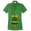 Women's Performance Fine Jacquard Polo Thumbnail